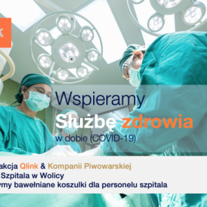 Qlink & Kompania Piwowarska organizuje pomoc dla służby zdrowia.